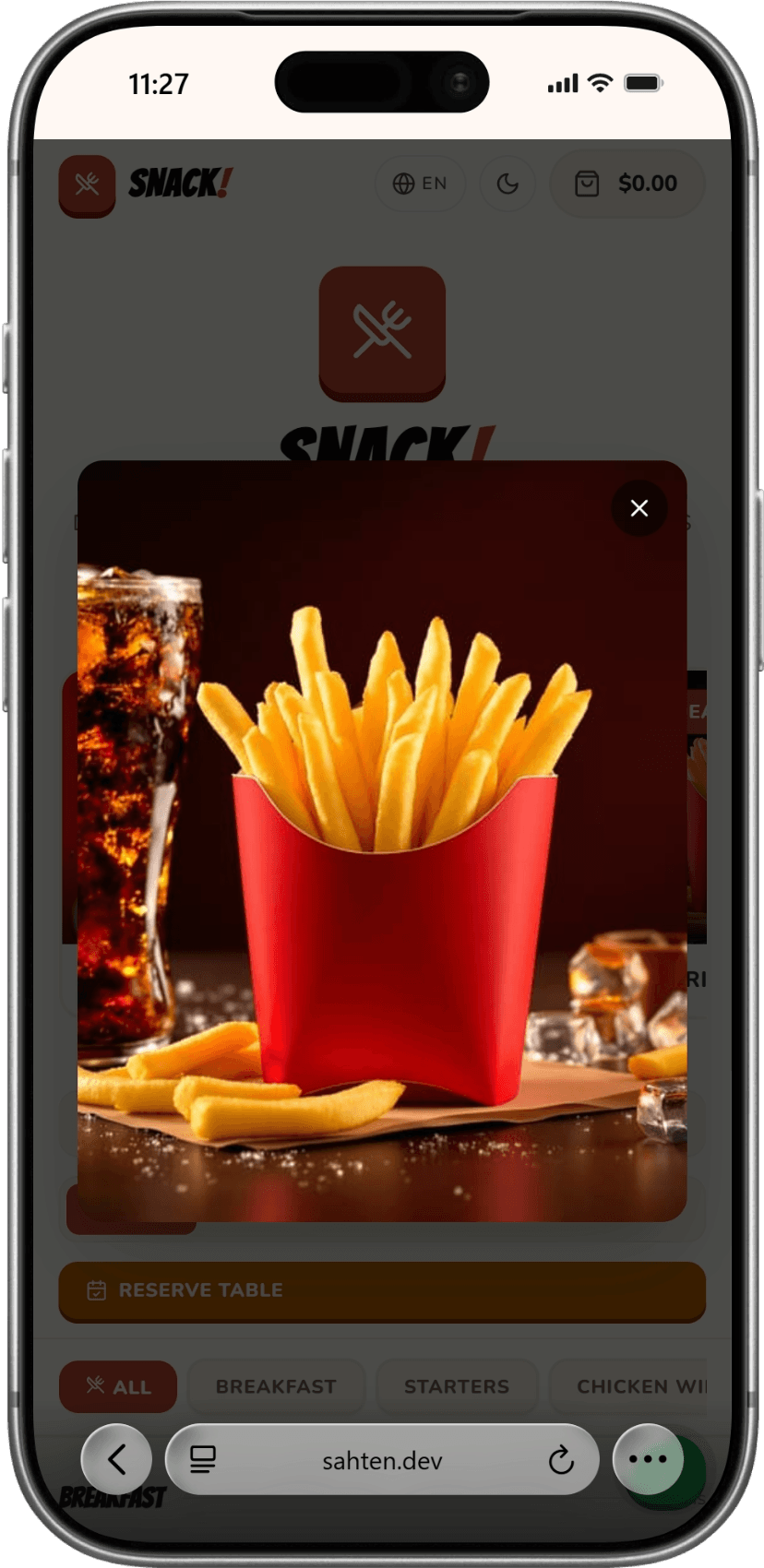 Mid-browse promotional popup