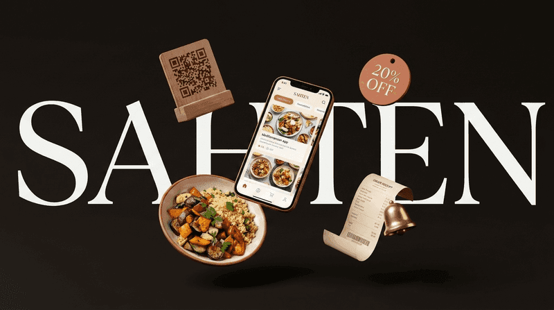 Sahten digital menu shown across restaurant contexts