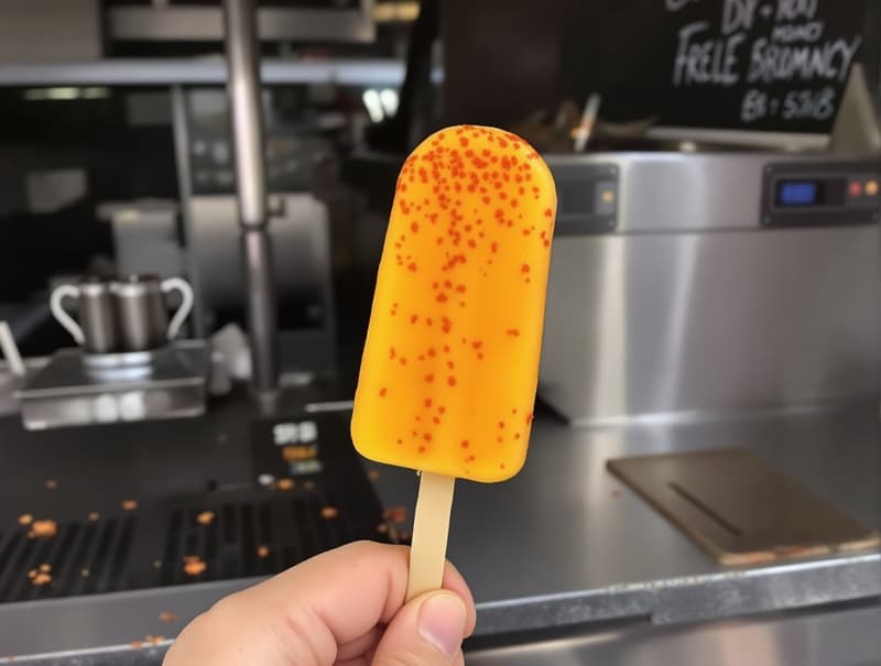Mango Chamoy Popsicle