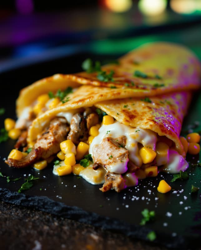 Savory Chicken Crepe
