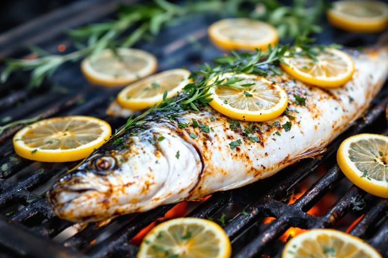 Grilled Mediterranean Sea Bass