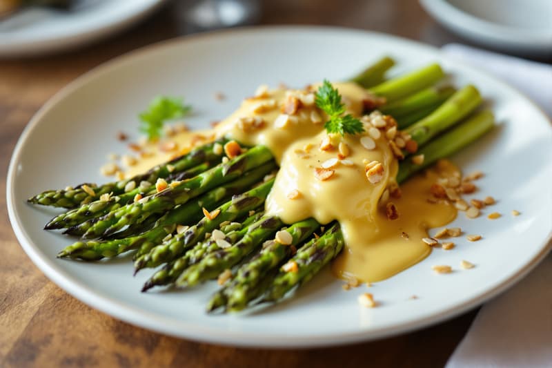Grilled Asparagus — Hollandaise